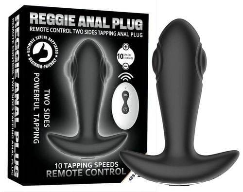 Reggie Remote Control Anal Plug – Black