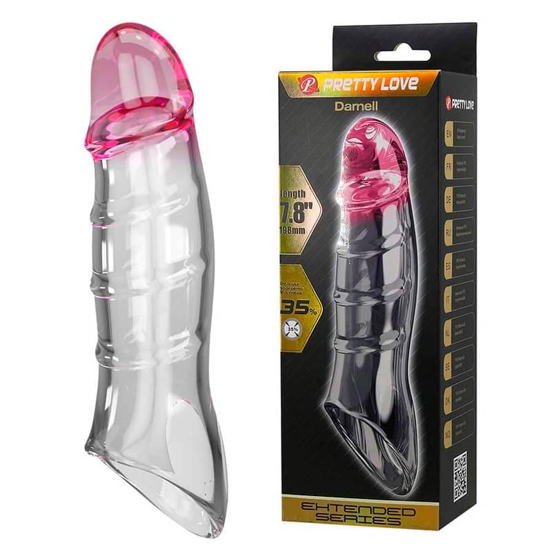 Pretty Love – Darnell 7.8″ Transparent Penis Extender