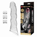 Pretty Love Extension Penis Sleeve with Modular Length Blocks – Clear (28cm)