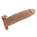 Pretty Love – 8.7″ Xerxes Vibrating Clit Stimulation Penis Extension- Flesh