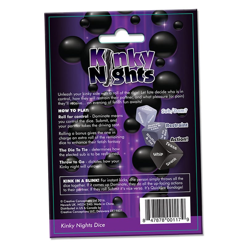 Kinky Nights Bondage Dare Dice